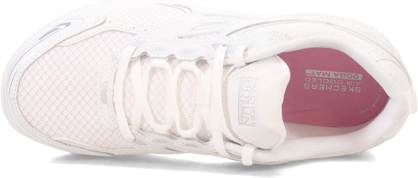 imageSkechers Womens Go Run Consistent SneakerWhiteSilver
