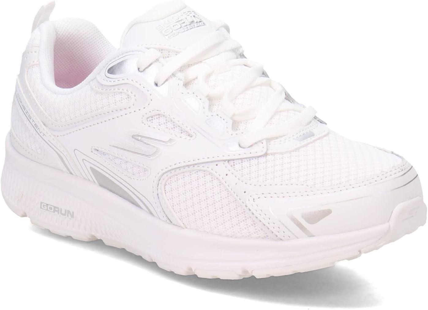 imageSkechers Womens Go Run Consistent SneakerWhiteSilver