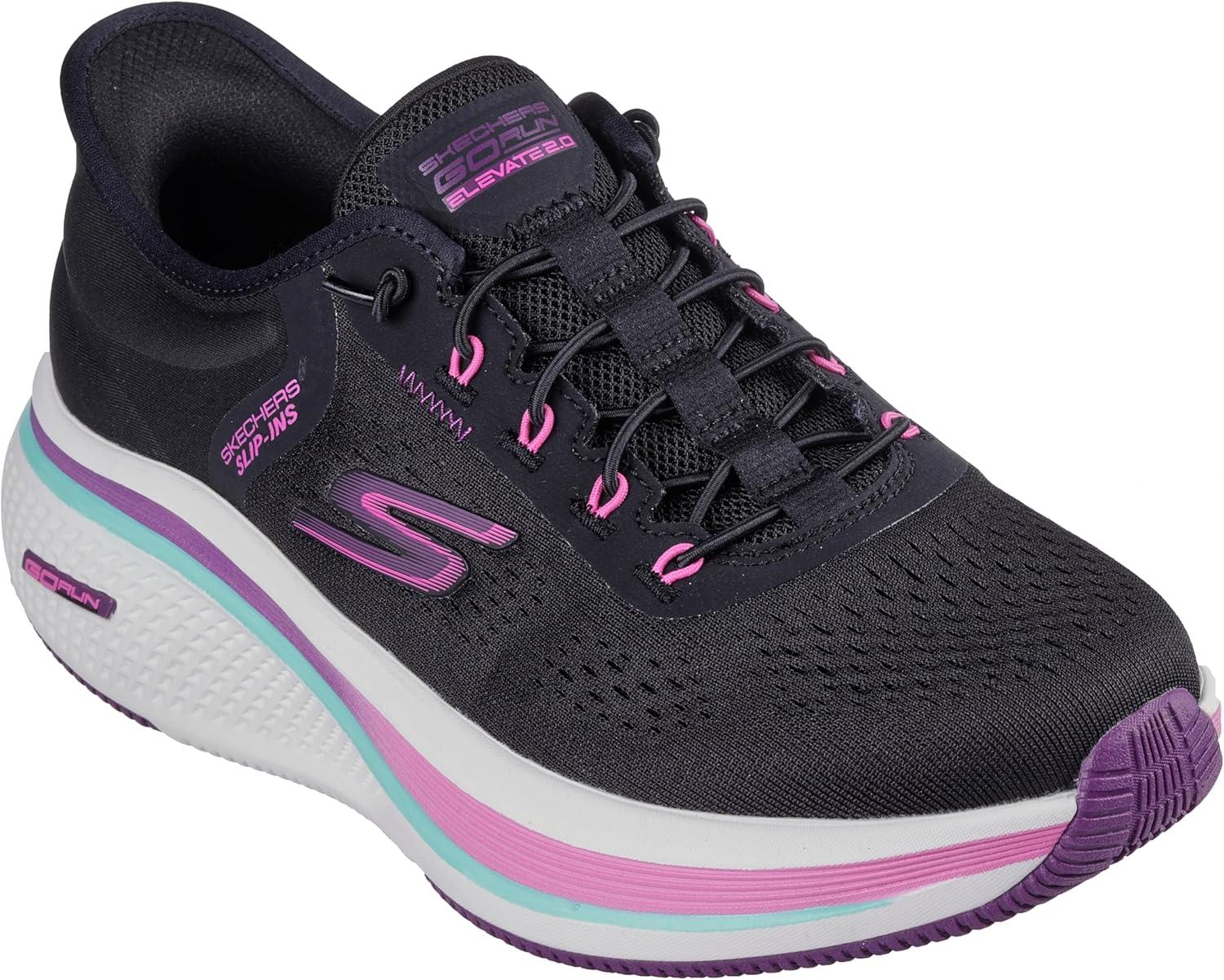 imageSkechers Womens Go Run Elevate 20 Banyan Hands Free SlipinsBlackPink
