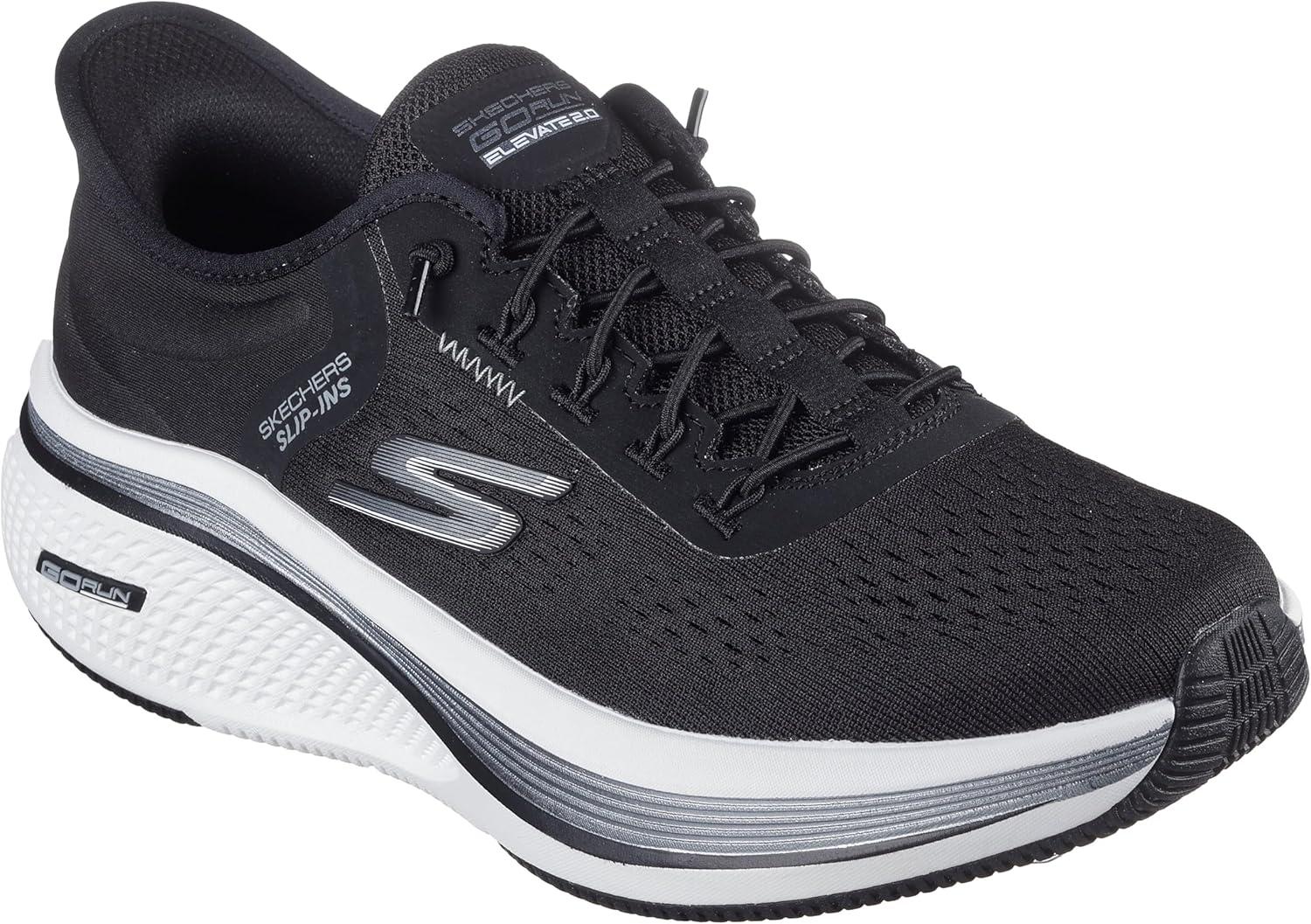 imageSkechers Womens Go Run Elevate 20 Banyan Hands Free SlipinsBlackWhite