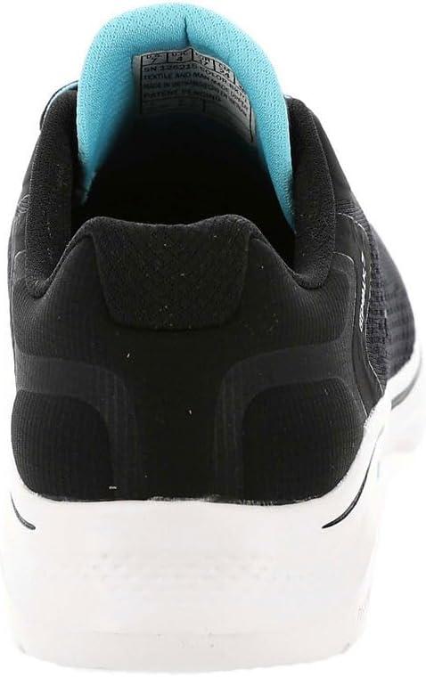 imageSkechers Womens Go Walk 7 Cosmic Waves Athletic Walking SneakerBlackTurquoise