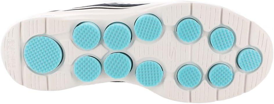 imageSkechers Womens Go Walk 7 Cosmic Waves Athletic Walking SneakerBlackTurquoise