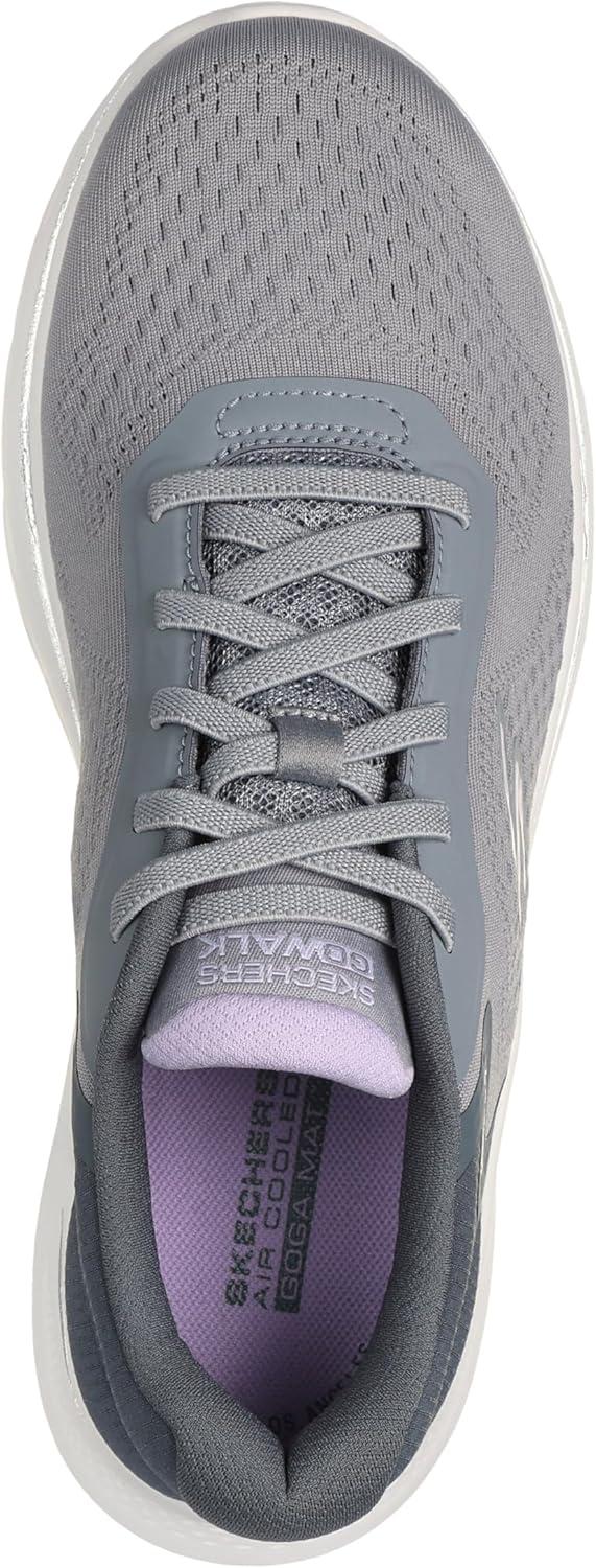 imageSkechers Womens Go Walk 7 Cosmic Waves Athletic Walking SneakerGrayLavender