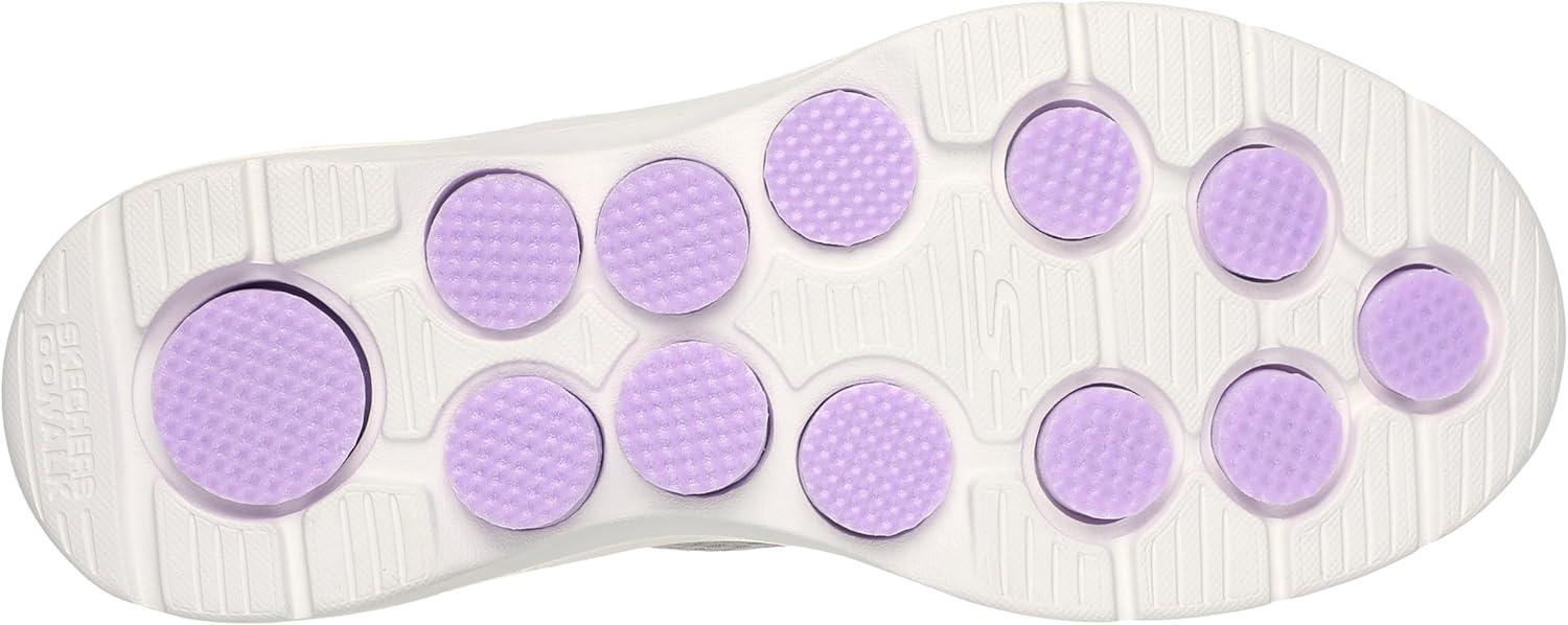 imageSkechers Womens Go Walk 7 Cosmic Waves Athletic Walking SneakerGrayLavender
