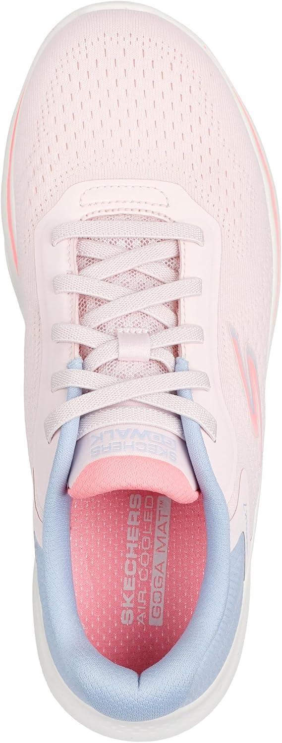 imageSkechers Womens Go Walk 7 Cosmic Waves Athletic Walking SneakerLight Pink