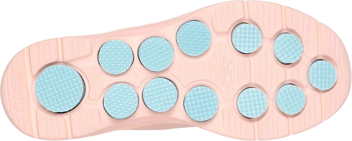 imageSkechers Womens Go Walk 7 Cosmic Waves Athletic Walking SneakerPeach