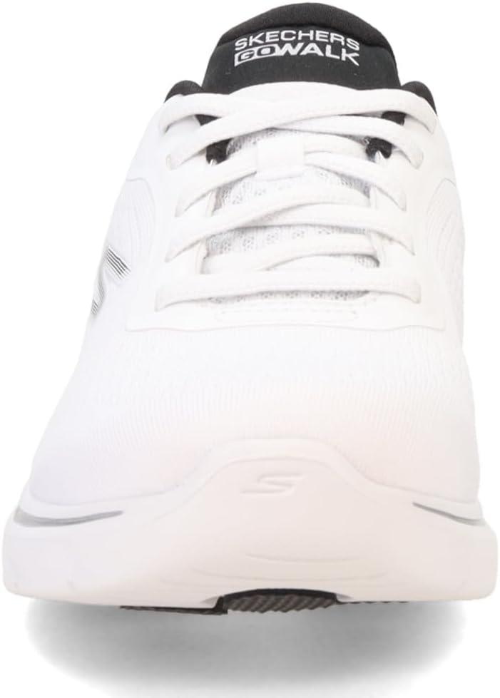 imageSkechers Womens Go Walk 7 Cosmic Waves Athletic Walking SneakerWhiteBlack