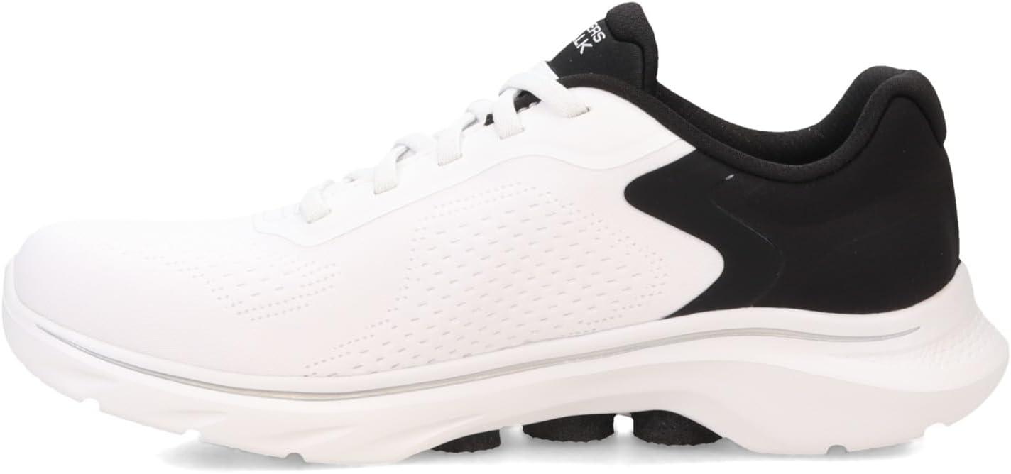 imageSkechers Womens Go Walk 7 Cosmic Waves Athletic Walking SneakerWhiteBlack