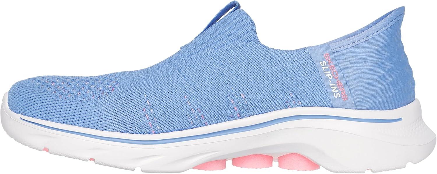 imageSkechers Womens Go Walk 7 City Lights Hands Free SlipinsPurplePink