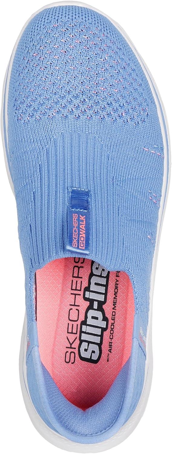 imageSkechers Womens Go Walk 7 City Lights Hands Free SlipinsPurplePink