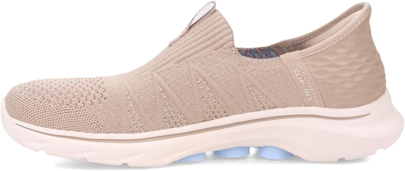 imageSkechers Womens Go Walk 7 City Lights Hands Free SlipinsTaupeMulti