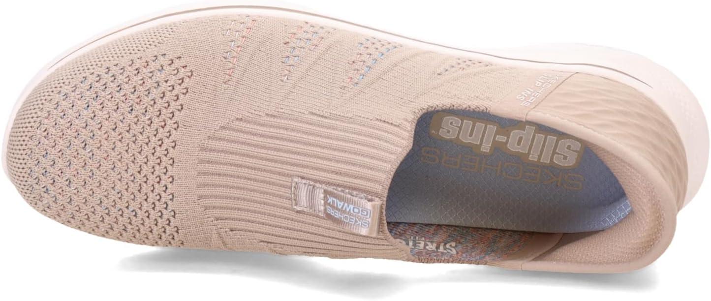 imageSkechers Womens Go Walk 7 City Lights Hands Free SlipinsTaupeMulti