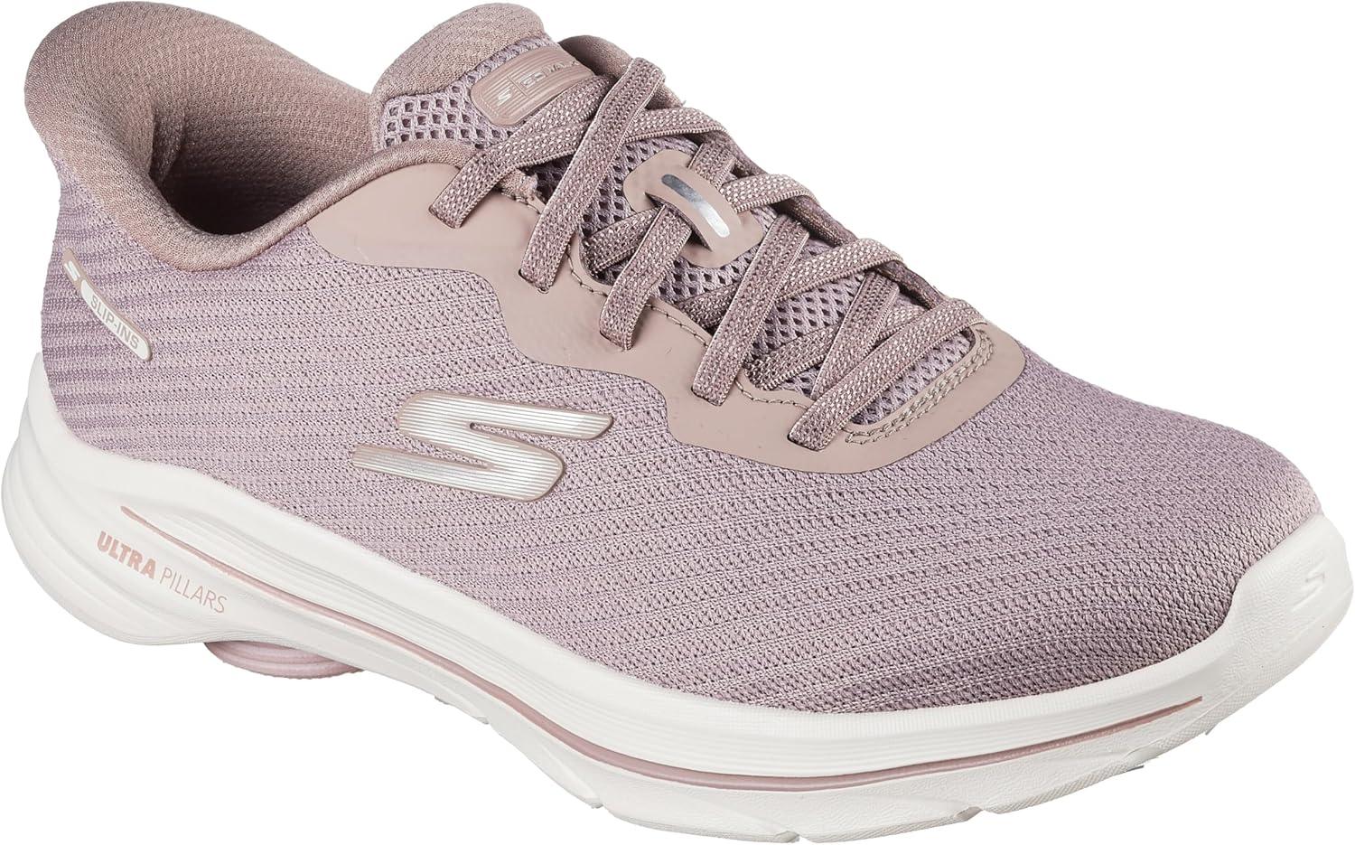 imageSkechers Womens Go Walk 8 Nadia Hands Free SlipinsTaupe