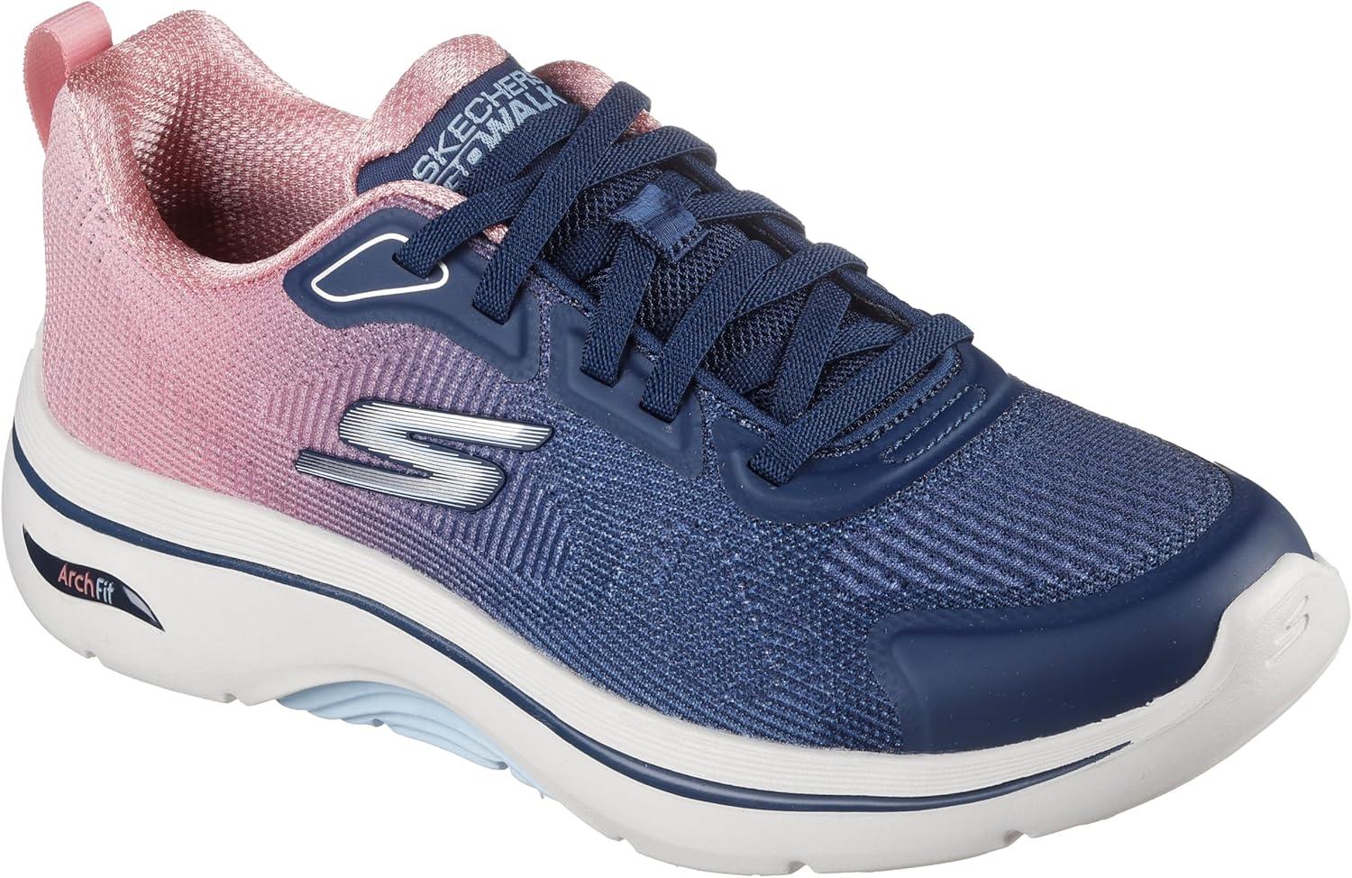 imageSkechers Womens Go Walk Arch Fit 20 BalinNavy Textile Pink Trim