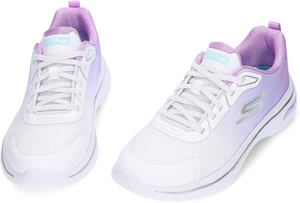 imageSkechers Womens Go Walk Arch Fit 20 BalinWhite Textile Lavender Trim