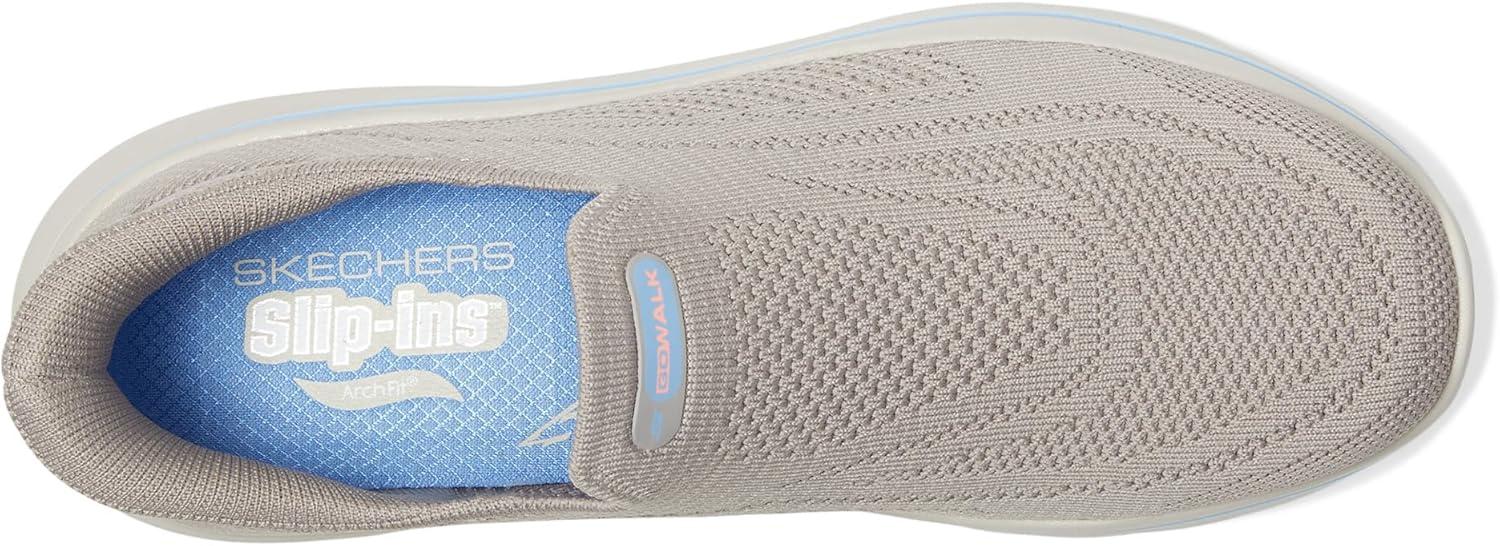 imageSkechers Womens Go Walk Arch Fit NJoy Arianne Hands Free Slipins SneakerTaupe