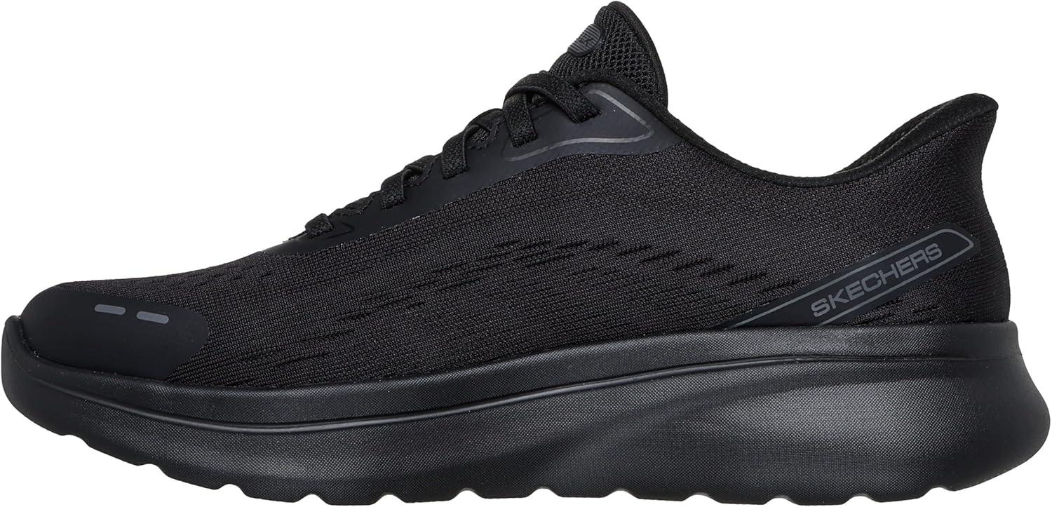 imageSkechers Womens Go Walk Arch Fit NJoy Emory Hands Free Slipins SneakerBlack Textile Black Trim