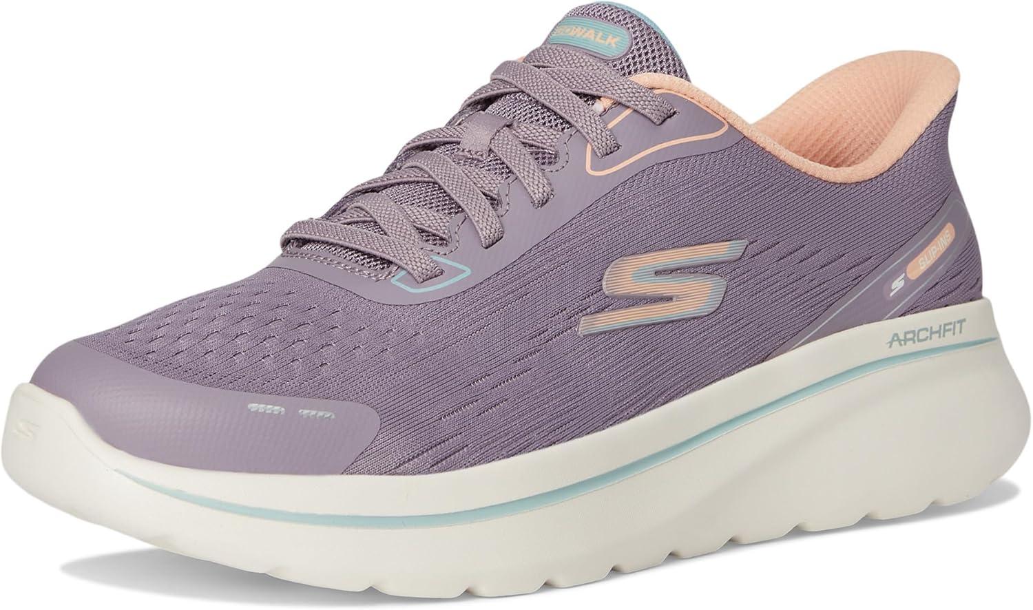 imageSkechers Womens Go Walk Arch Fit NJoy Emory Hands Free Slipins SneakerMauve