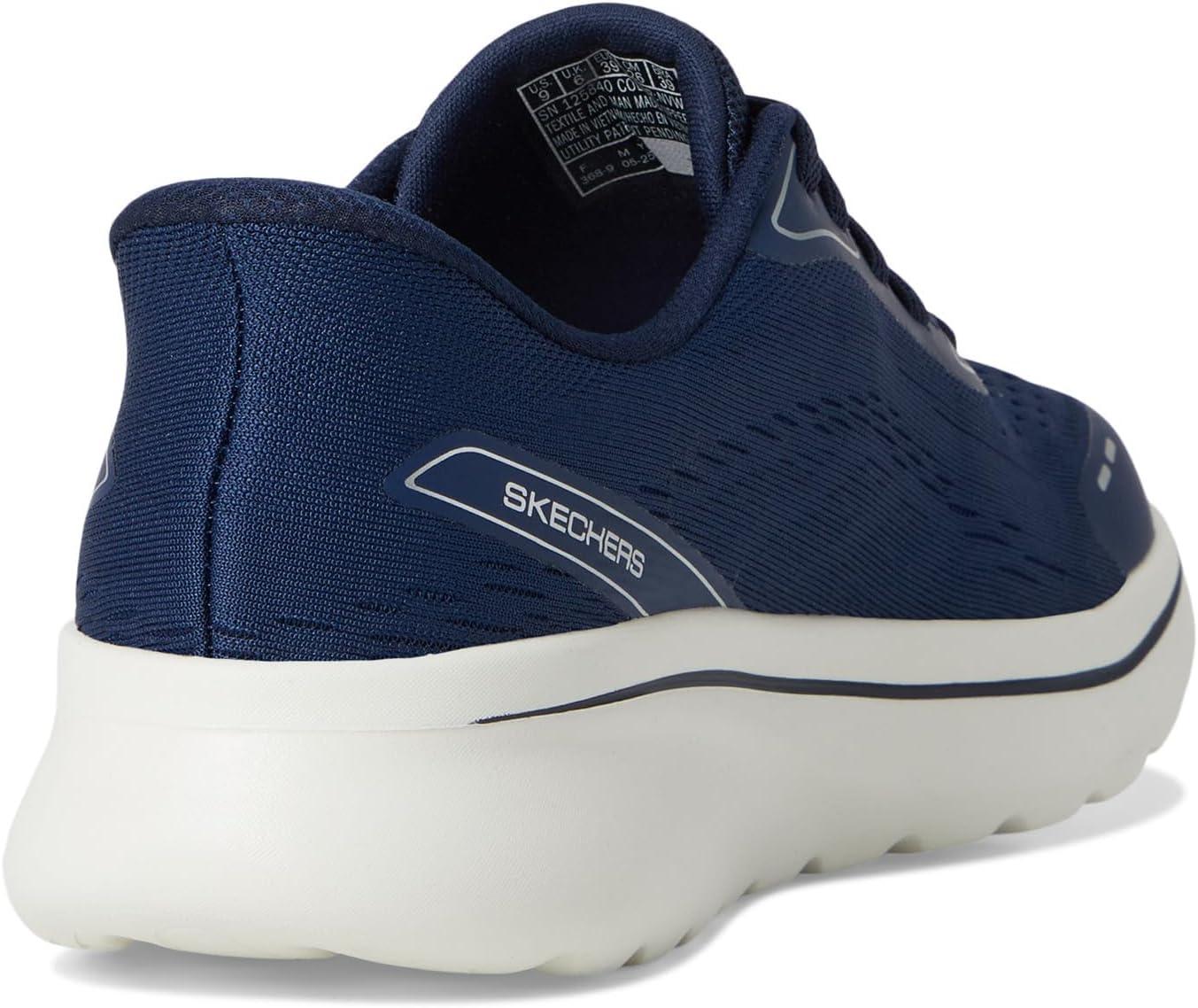 imageSkechers Womens Go Walk Arch Fit NJoy Emory Hands Free Slipins SneakerNavyWhite