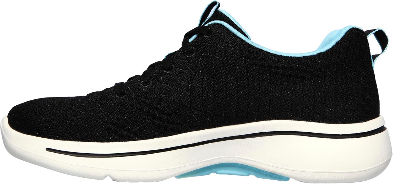 imageSkechers Womens Go Walk Arch Fit Unify BlackAqua 8