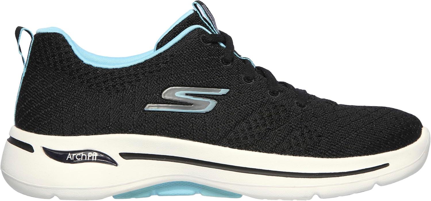 imageSkechers Womens Go Walk Arch Fit Unify BlackAqua 8
