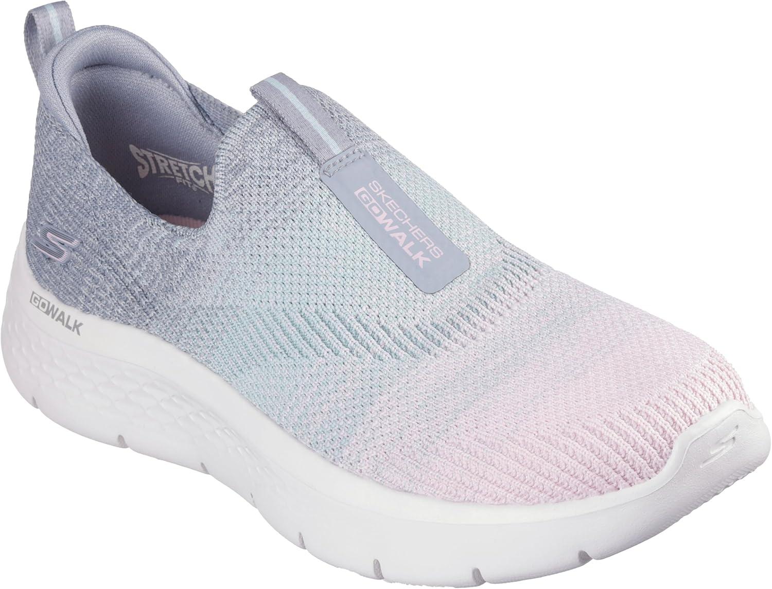 imageSkechers Womens Go Walk Flex Cali Sunset Walking ShoesGrayMulti