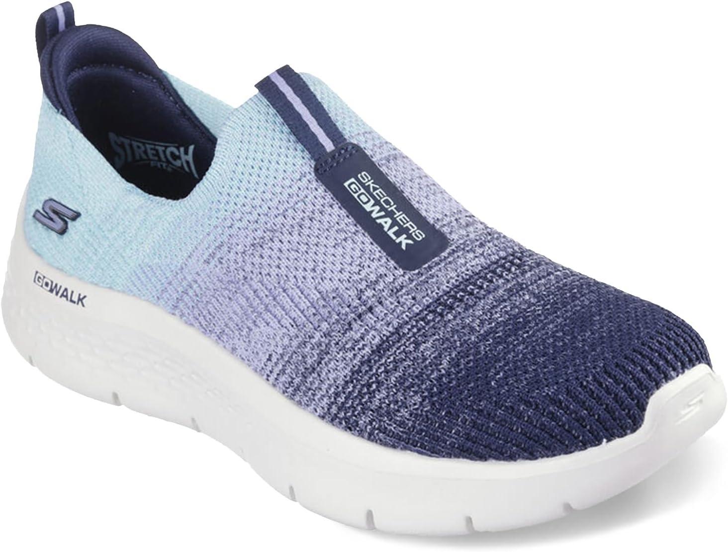 imageSkechers Womens Go Walk Flex Cali Sunset Walking ShoesNavyAqua