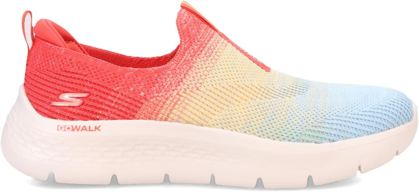 imageSkechers Womens Go Walk Flex Cali Sunset Walking ShoesRedmulti