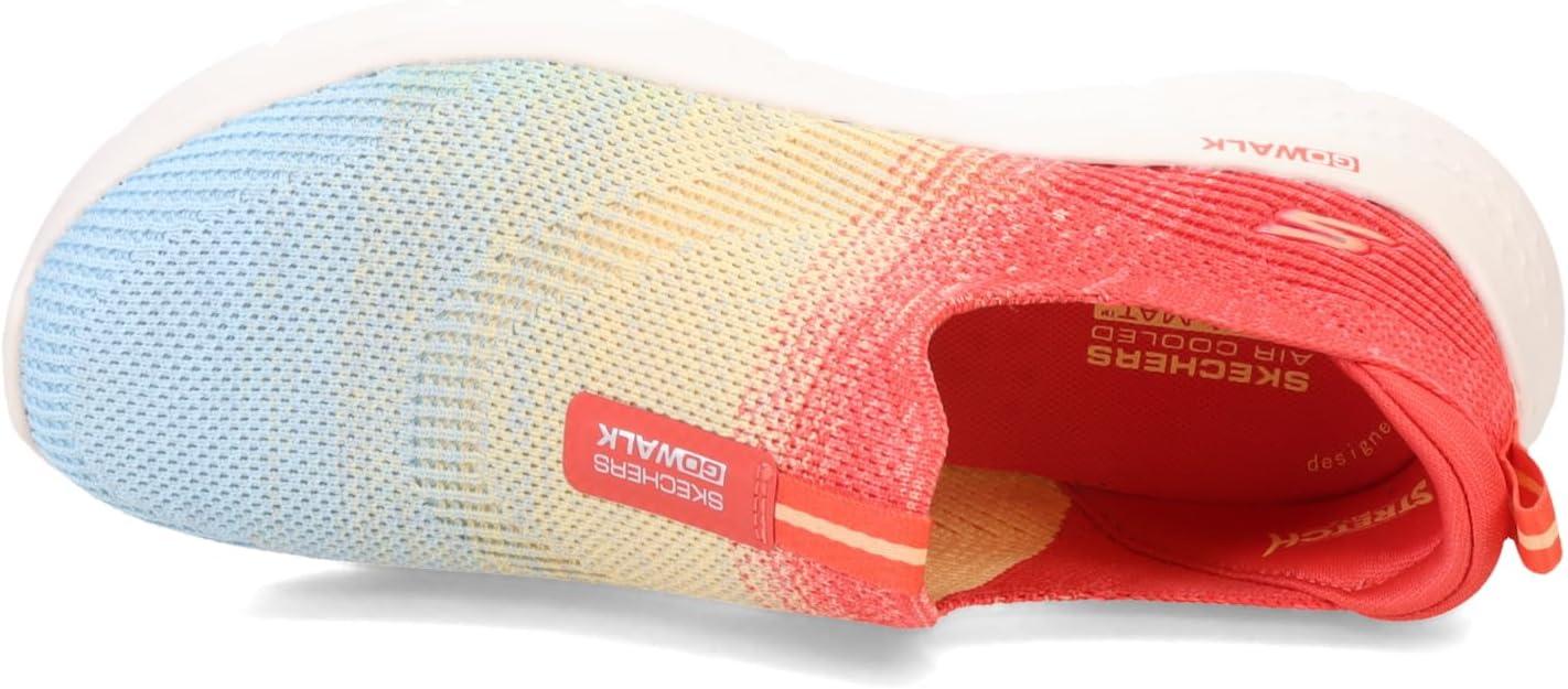imageSkechers Womens Go Walk Flex Cali Sunset Walking ShoesRedmulti