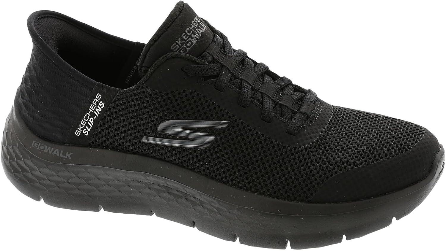 imageSkechers Womens Go Walk Flex Hands Free SlipinsGrand Entry SneakerBlack