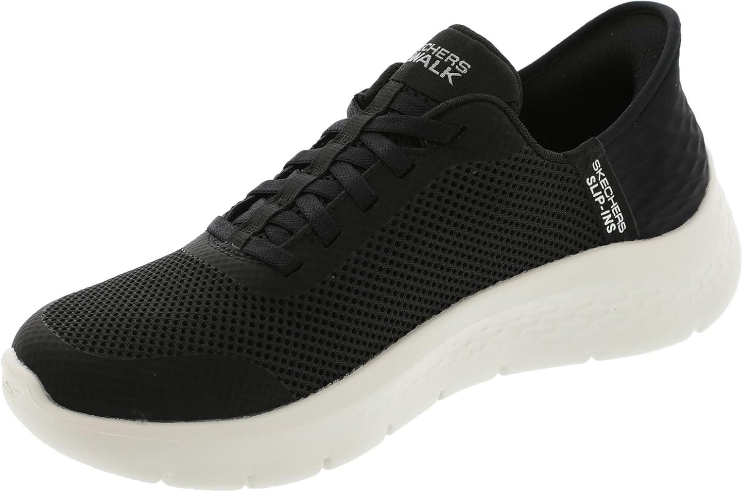 imageSkechers Womens Go Walk Flex Hands Free SlipinsGrand Entry SneakerBlackWhite