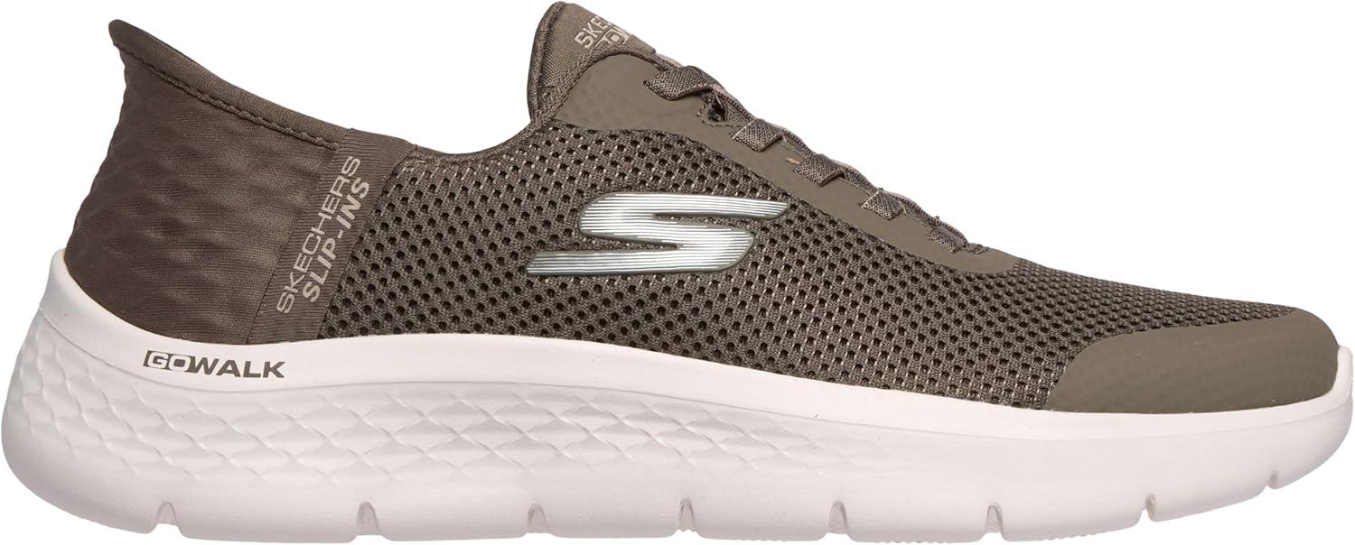 imageSkechers Womens Go Walk Flex Hands Free SlipinsGrand Entry SneakerBrown