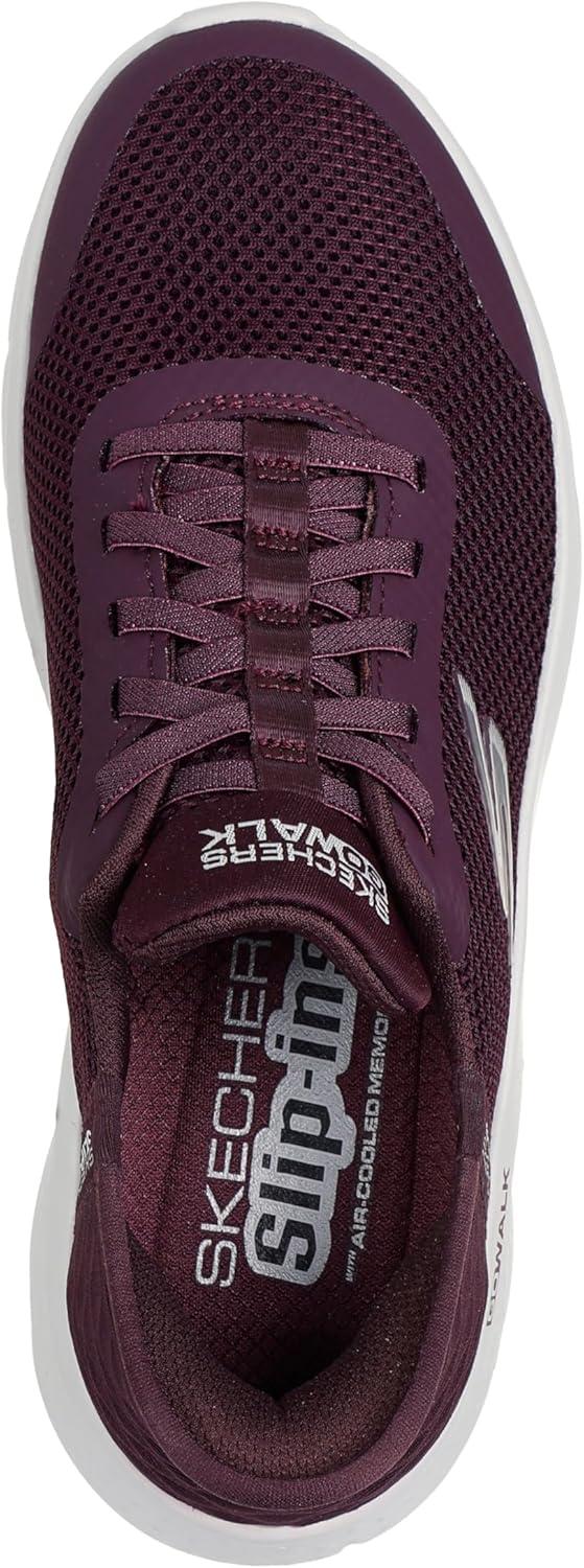 imageSkechers Womens Go Walk Flex Hands Free SlipinsGrand Entry SneakerBurgundy