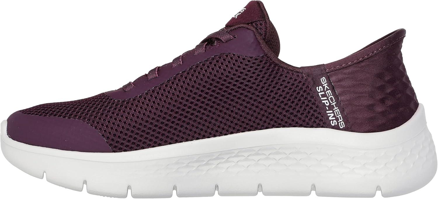 imageSkechers Womens Go Walk Flex Hands Free SlipinsGrand Entry SneakerBurgundy