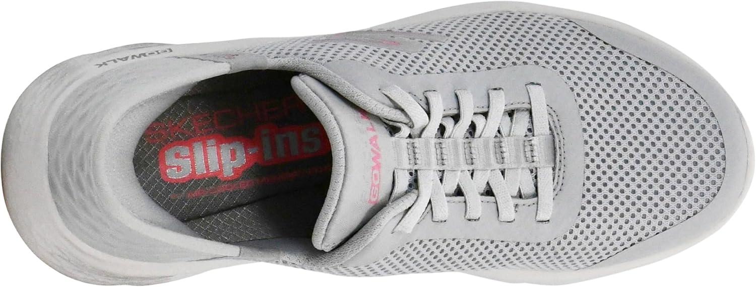 imageSkechers Womens Go Walk Flex Hands Free SlipinsGrand Entry SneakerGreyPink