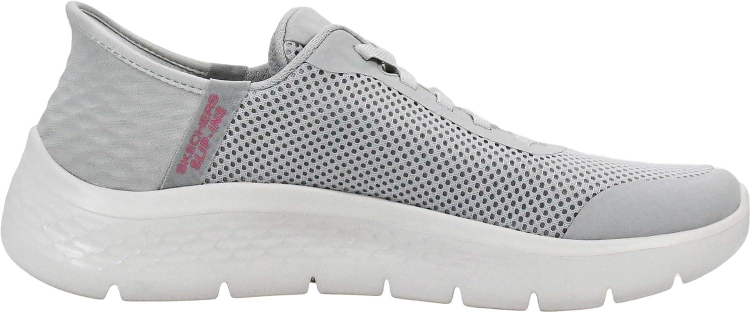 imageSkechers Womens Go Walk Flex Hands Free SlipinsGrand Entry SneakerGreyPink
