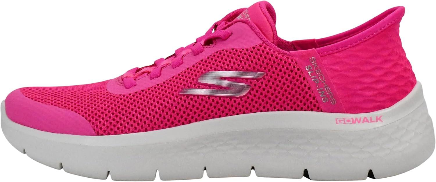 imageSkechers Womens Go Walk Flex Hands Free SlipinsGrand Entry SneakerHot Pink