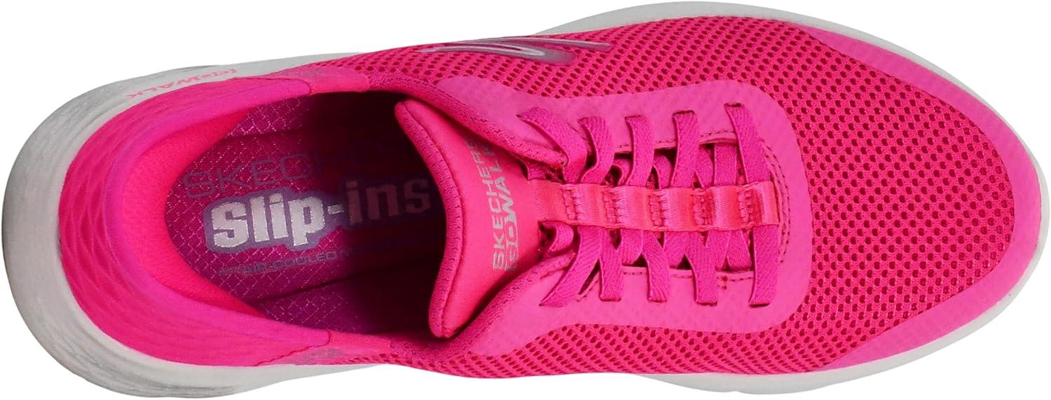 imageSkechers Womens Go Walk Flex Hands Free SlipinsGrand Entry SneakerHot Pink