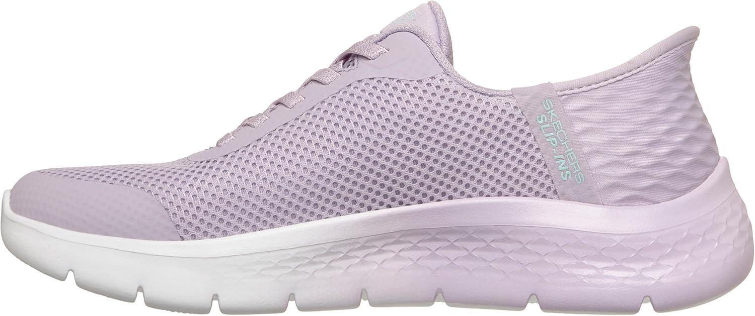 imageSkechers Womens Go Walk Flex Hands Free SlipinsGrand Entry SneakerLavenderAqua