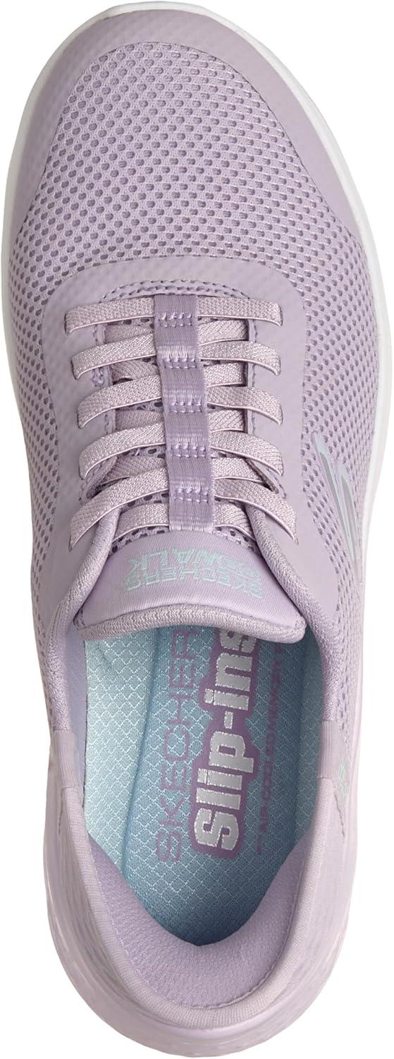 imageSkechers Womens Go Walk Flex Hands Free SlipinsGrand Entry SneakerLavenderAqua