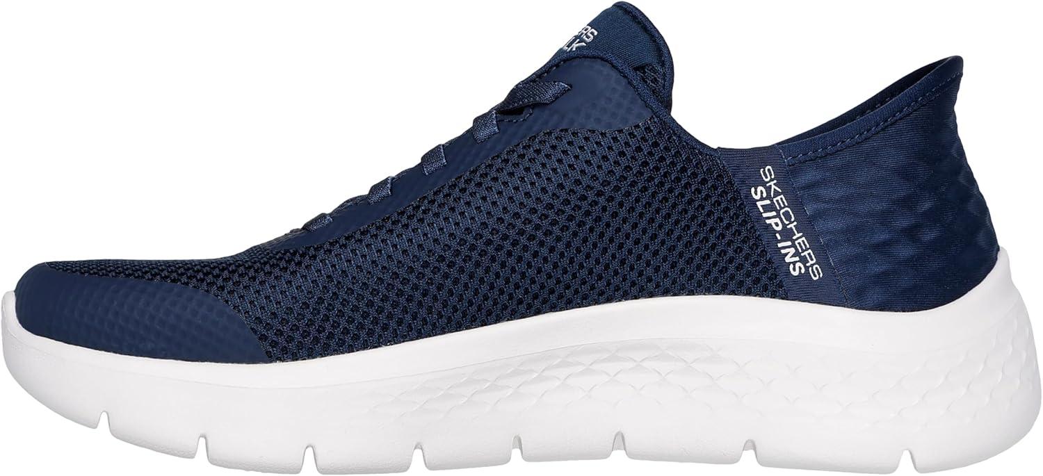imageSkechers Womens Go Walk Flex Hands Free SlipinsGrand Entry SneakerNavyWhite