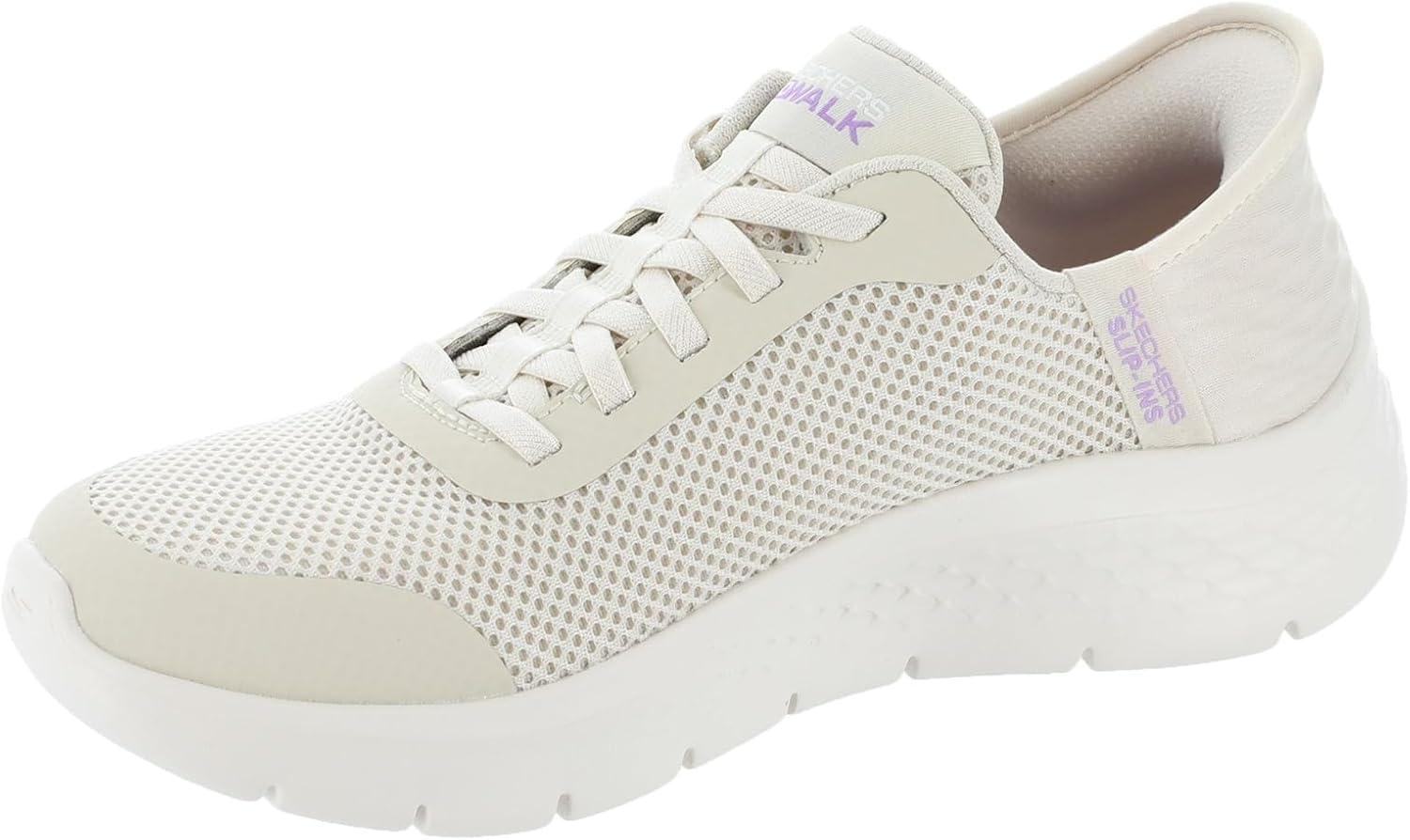 imageSkechers Womens Go Walk Flex Hands Free SlipinsGrand Entry SneakerOffwhite