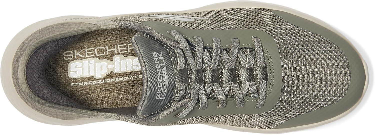 imageSkechers Womens Go Walk Flex Hands Free SlipinsGrand Entry SneakerOlive