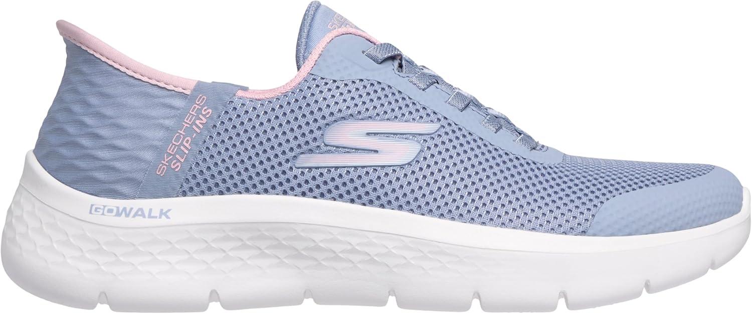 imageSkechers Womens Go Walk Flex Hands Free SlipinsGrand Entry SneakerPeriwinkle