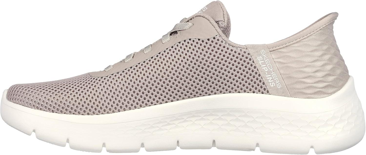 imageSkechers Womens Go Walk Flex Hands Free SlipinsGrand Entry SneakerTaupe