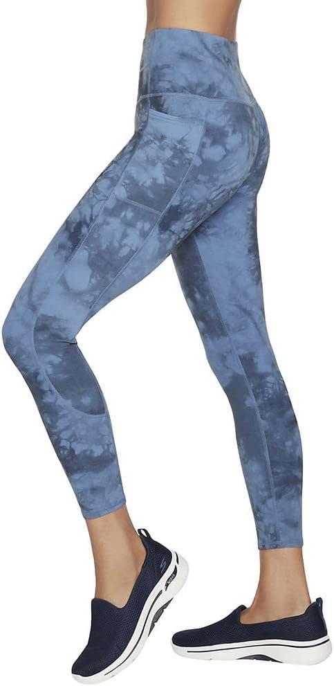 imageSkechers Womens Go Walk High Waisted 78 LeggingBlue Iris Skechdye
