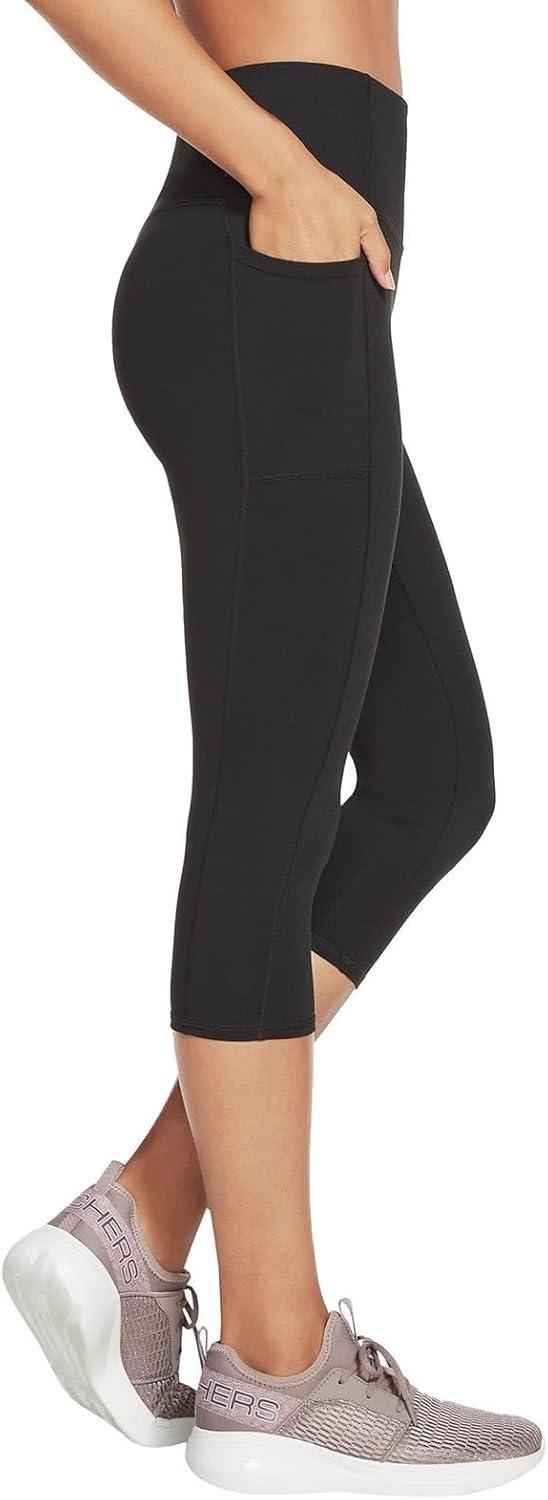 imageSkechers Womens Go Walk High Waisted CapriBold Black