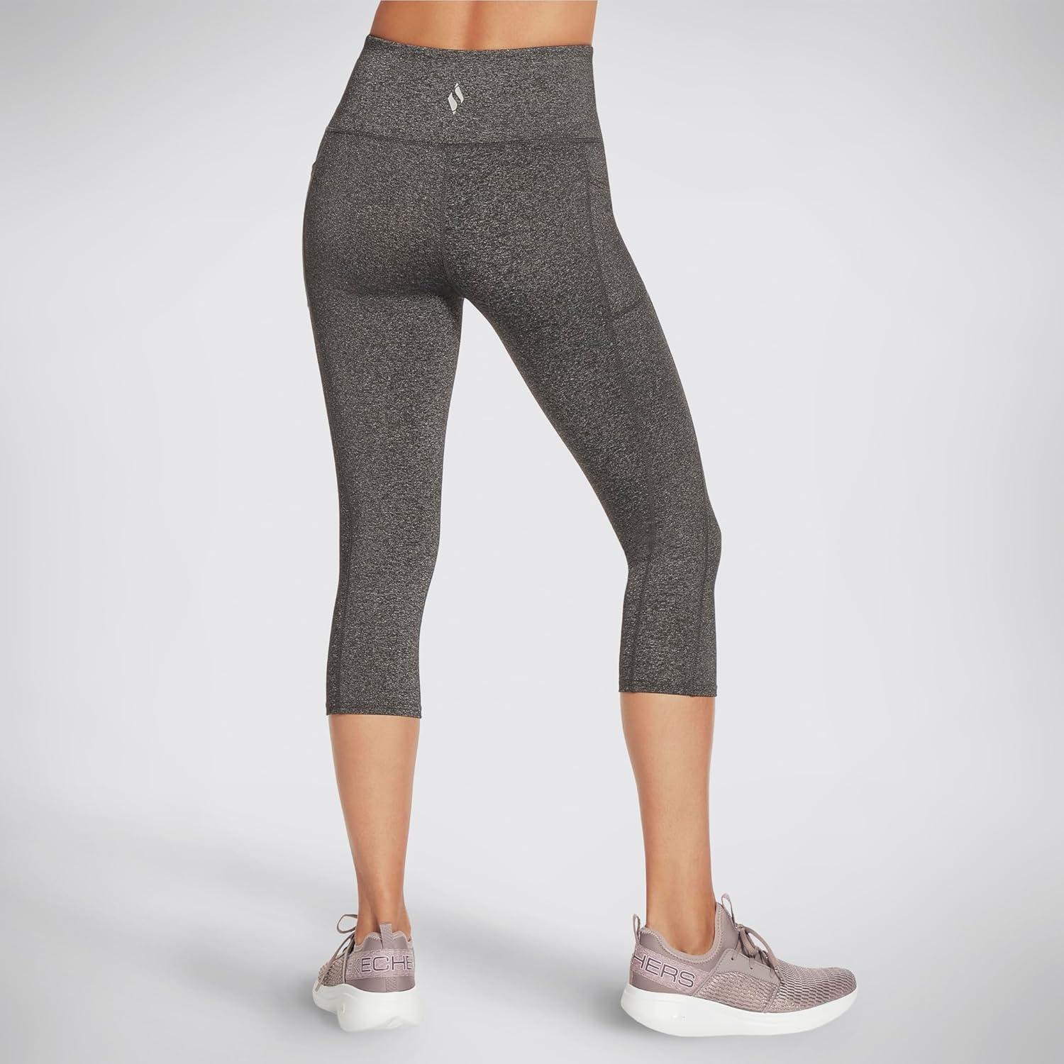 imageSkechers Womens Go Walk High Waisted CapriHeathered Gray