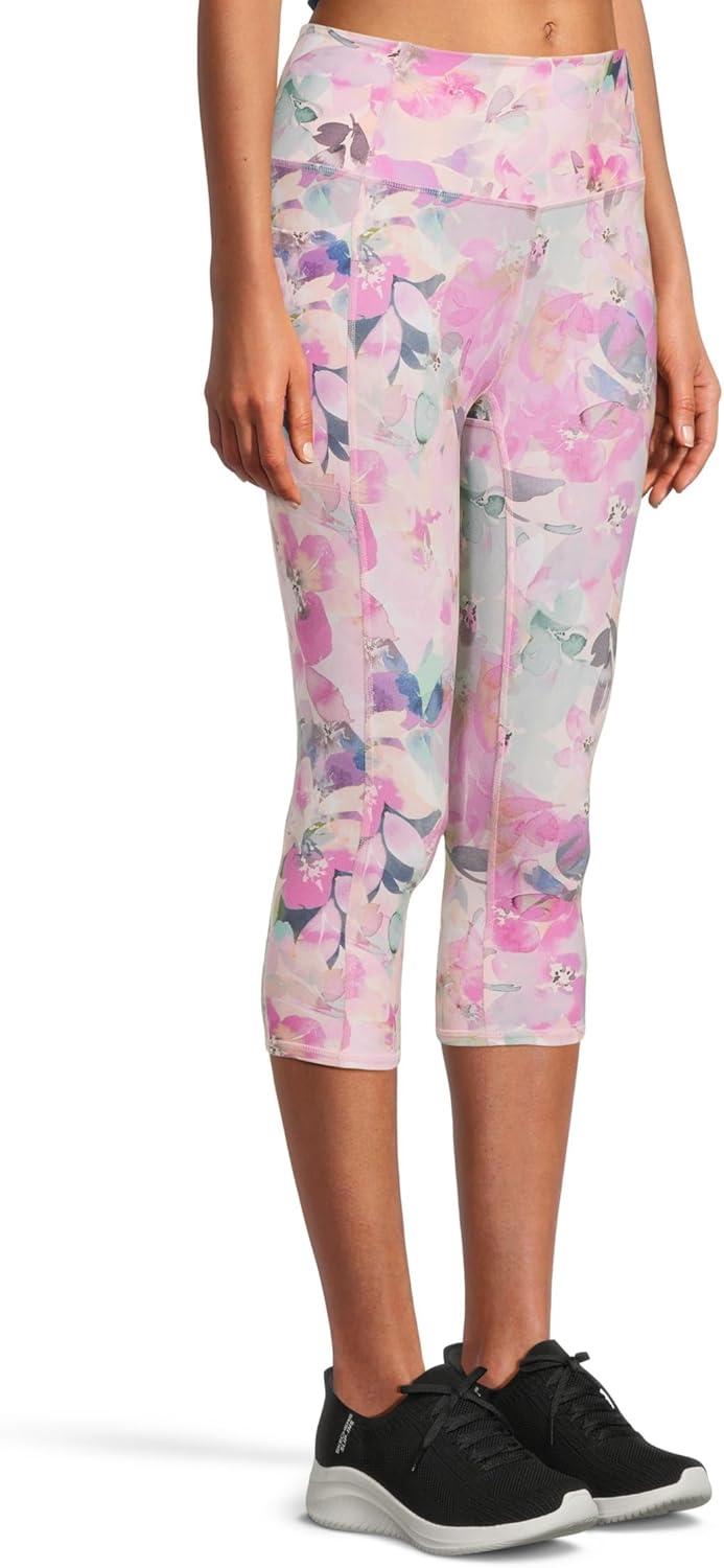 imageSkechers Womens Go Walk High Waisted CapriPeach Seascape Floral