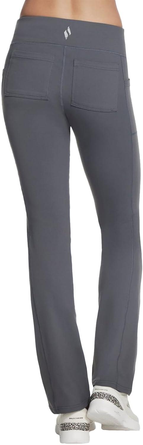 imageSkechers Womens Go Walk High Waisted Pant Joy 4Way Stretch MoistureWicking Layered WaistbandAsphalt